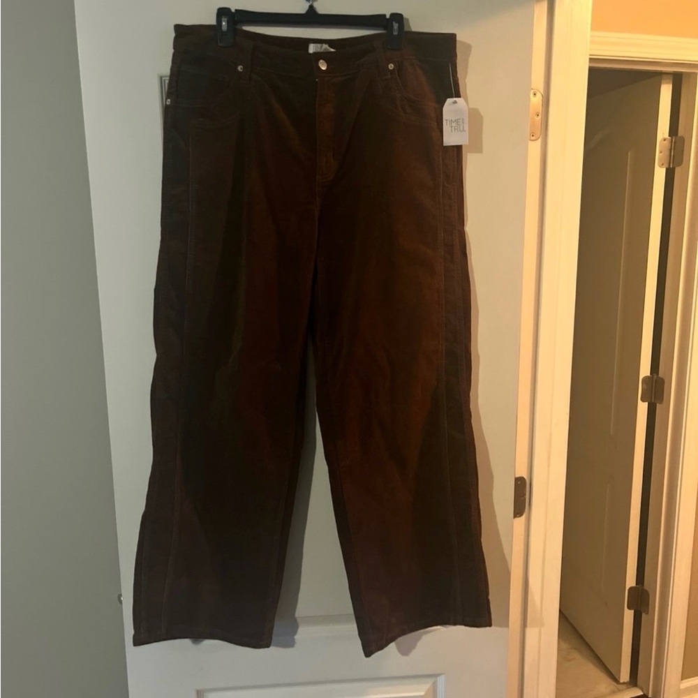 Time and Tru Dark Brown Corduroy Pants